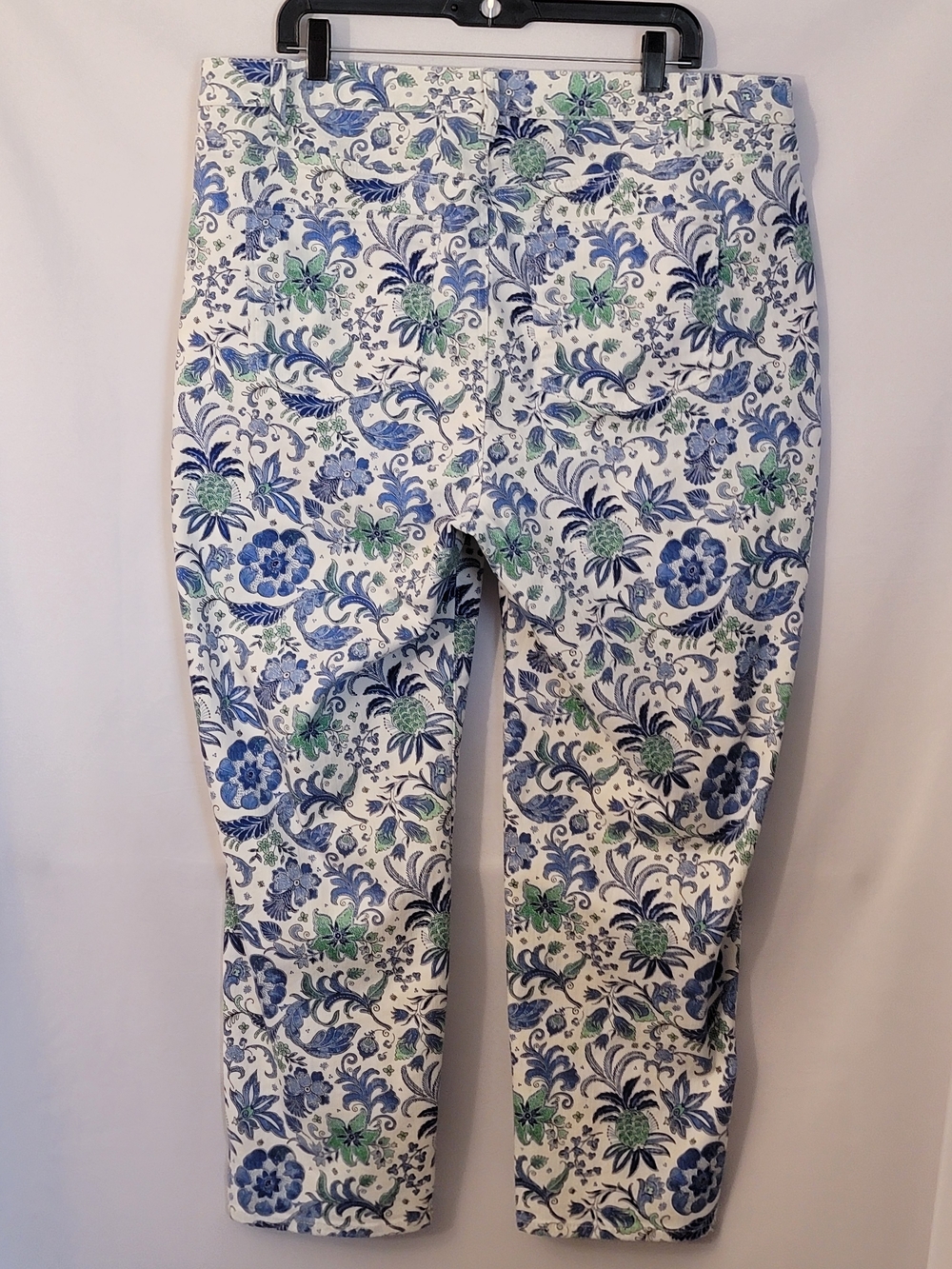 Talbots Paisley Print Slim Ankle Curvey Jean Size 18W - Picture 7 of 9
